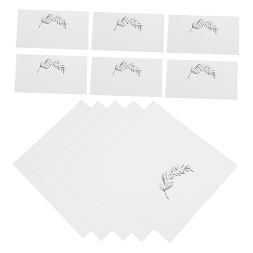 GLEAVI 200 Stück Sitzplatzkarte esstisch Tischkarten für die Tischdekoration Hochzeitstischkarte Sitzkarten Tischkarten für den Hochzeitsempfang Papier Weiß von GLEAVI