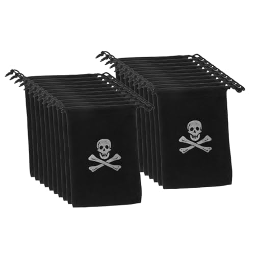 GLEAVI 20Stücke Piraten Kordelzugbeutel Süßigkeitstaschen Für Halloween Dekorative Beutel Für Piratenpartys Und Kindergeburtstage Für Goldmünzen Süßigkeiten Und Kleine GLEAVI 20Stücke Piraten Kordelzugbeutel Süßigkeitstaschen Für Halloween Dekorative Beutel Für Piratenpartys Und Kindergeburtstage Für Goldmünzen Süßigkeiten Und Kleine von GLEAVI