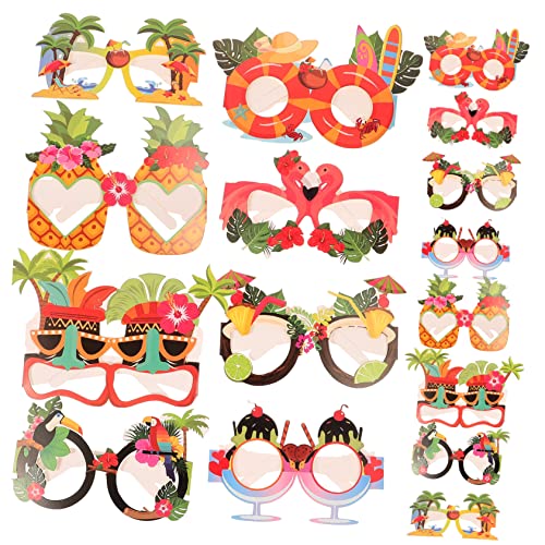 GLEAVI 24 Stück Fotobrille Party Gläser Strand Rahmen Bausatz Thematisiert Zubehör Dekoration Sonnenbrille Foto Hawaiische Lustige Brille Brillen Foto Requisiten Papier GLEAVI 24 Stück Fotobrille Party Gläser Strand Rahmen Bausatz Thematisiert Zubehör Dekoration Sonnenbrille Foto Hawaiische Lustige Brille Brillen Foto Requisiten Papier von GLEAVI