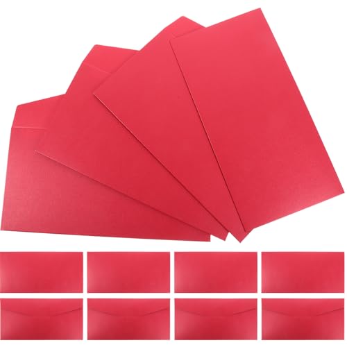 GLEAVI 25Stücke Rote Umschläge aus Einladungskarten Dekorative Hochzeitsumschläge für Grußkarten und Festlichkeiten GLEAVI 25Stücke Rote Umschläge aus Einladungskarten Dekorative Hochzeitsumschläge für Grußkarten und Festlichkeiten von GLEAVI