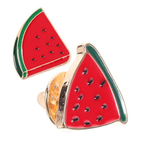 GLEAVI 2pcs Modische Wassermelonenlegierungsstifte Für Frauen Sommerbroschen Und Rucksackdekor Süße Lustige Stifte Für Schals Und Schals von GLEAVI