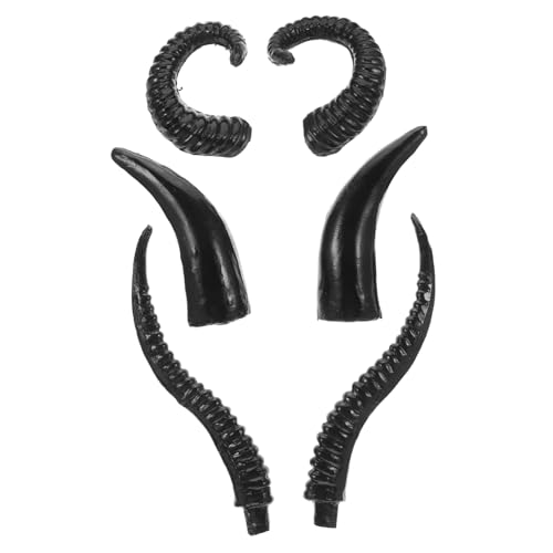 GLEAVI 3 Paare Künstliche Tierhörner aus Kunststoff Realistische Schaf- Antilopen Bullenhörner Leichte Detailgetreue Dekorations Cosplay-requisiten für Halloween Themenpartys GLEAVI 3 Paare Künstliche Tierhörner aus Kunststoff Realistische Schaf- Antilopen Bullenhörner Leichte Detailgetreue Dekorations Cosplay-requisiten für Halloween Themenpartys von GLEAVI