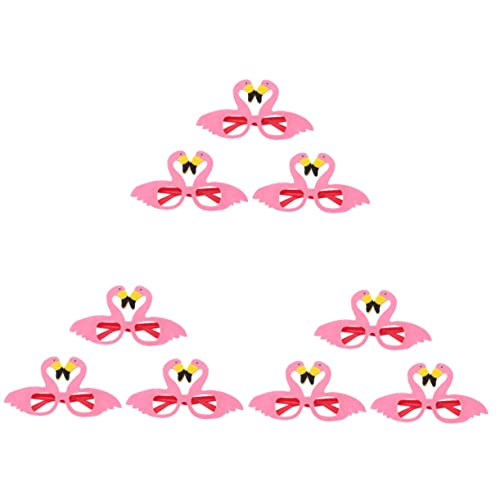 GLEAVI 3 Sätze Flamingo -dekorationsbrille Strandpartydekorationen Gläser Flamingo-ornamente Sonnenbrille Luau Partydekorationen Für Flamingos Rosa Plastik 3 Stück * 3 von GLEAVI