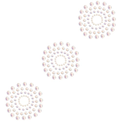 GLEAVI 3 Sätze Glänzende Glasperlen Ab Farbige Runde Perlen Für Diy Schmuckherstellung Für Armbänder Ohrringe Für Kreative Projekte 100 Stück * 3 von GLEAVI