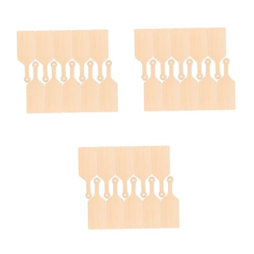 GLEAVI 3 Sätze Holzschneidebrett Schneidebrett Klein Basteln Von Schneidebrettern Diy Zubehör Schneidebretter Holz Miniatur-fleischbrett Bastelholzplatte Diy-bretter Beige 10 Stück * 3 von GLEAVI