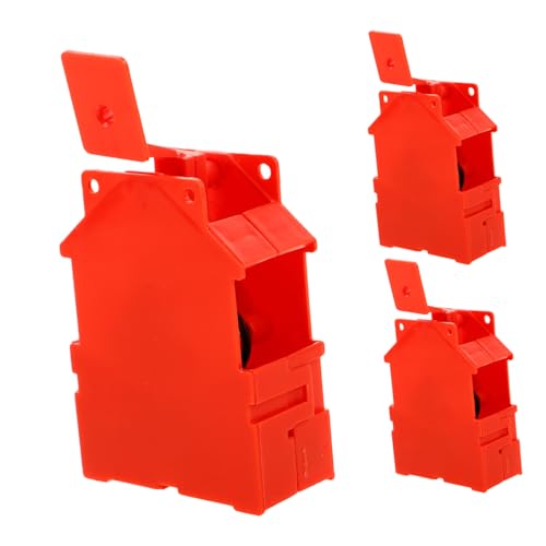 GLEAVI 3 Stück Schüttelkopf Zubehör Wackelkopf Schaukel Reparatur Wackelkopf Mechanischer Ersatz Kopf Schaukel Vorrichtung Ersatz Elektrische Wackelkopf Schaukel Beschläge Roter von GLEAVI