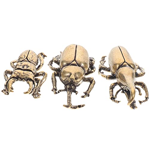 GLEAVI 3 Stück Teiliges Messing Dekorationen Miniatur Insekten Figuren für Schreibtisch Vintage Handwerkskunst für Teezubehör Büro Wohnaccessoires GLEAVI 3 Stück Teiliges Messing Dekorationen Miniatur Insekten Figuren für Schreibtisch Vintage Handwerkskunst für Teezubehör Büro Wohnaccessoires von GLEAVI