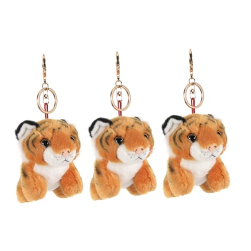 GLEAVI 3 Stück Teiliges Plüsch Tiger Schlüsselanhänger Set und Leicht Niedliche Tieranhänger für Schlüssel Taschen und Rucksäcke Vielseitige Partygeschenke für Geburtstag und Shower GLEAVI 3 Stück Teiliges Plüsch Tiger Schlüsselanhänger Set und Leicht Niedliche Tieranhänger für Schlüssel Taschen und Rucksäcke Vielseitige Partygeschenke für Geburtstag und Shower von GLEAVI