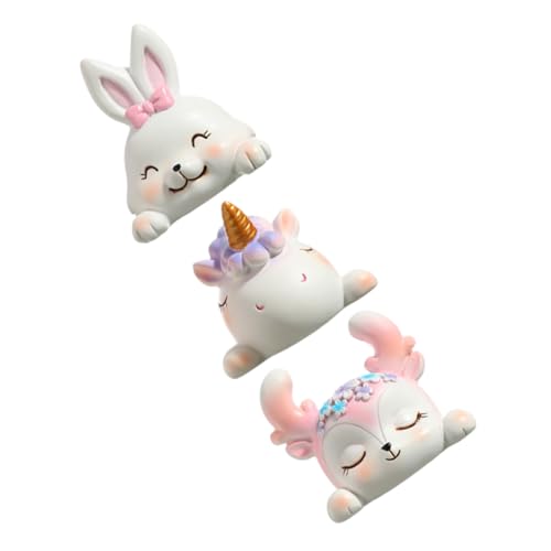 GLEAVI 3 Stück Tierdesign Memo Notizhalter aus Robustem Harz für Schreibtisch für Hochzeiten Partys Geschenkideen von GLEAVI