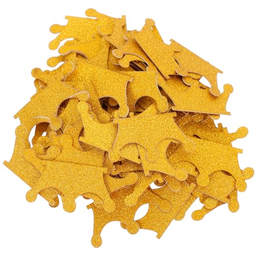 GLEAVI 300 Stück Doppelseitiges Konfetti DIY Papier Konfetti für Geburtstagsfeiern Goldene Krone für Einzigartige Partydekorationen GLEAVI 300 Stück Doppelseitiges Konfetti DIY Papier Konfetti für Geburtstagsfeiern Goldene Krone für Einzigartige Partydekorationen von GLEAVI