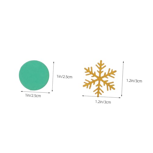 GLEAVI 300 Stück Weihnachts Schneeflocken Konfetti Glitzerndes Winter Tischdekor Runde Papierstreusel in Rot Grün Gold und Silber Vielseitig für Festliche Weihnachts und Neujahrspartys GLEAVI 300 Stück Weihnachts Schneeflocken Konfetti Glitzerndes Winter Tischdekor Runde Papierstreusel in Rot Grün Gold und Silber Vielseitig für Festliche Weihnachts und Neujahrspartys von GLEAVI