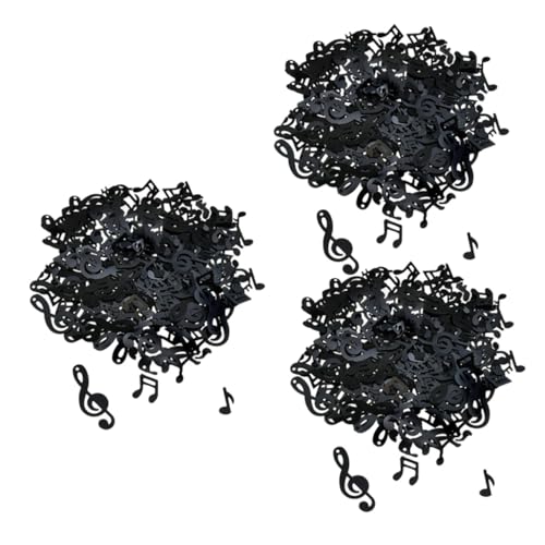 GLEAVI 3Er-Packungen Party-Requisite Geburtstag Konfetti Regenbogen Konfetti Junggesellin Dekorationen Papier geburtstagsnotiz abschluss konfetti Plastik Black von GLEAVI