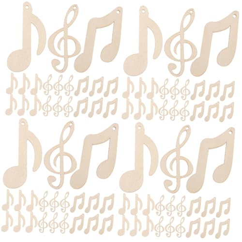 GLEAVI 4 Sätze Diy Holz Musiknoten Rohlinge Unbehandelte Holzscheiben Für Bastelprojekte Farbige Notenformen Für Dekoration Und Gestaltung 30 Stück * 4 GLEAVI 4 Sätze Diy Holz Musiknoten Rohlinge Unbehandelte Holzscheiben Für Bastelprojekte Farbige Notenformen Für Dekoration Und Gestaltung 30 Stück * 4 von GLEAVI