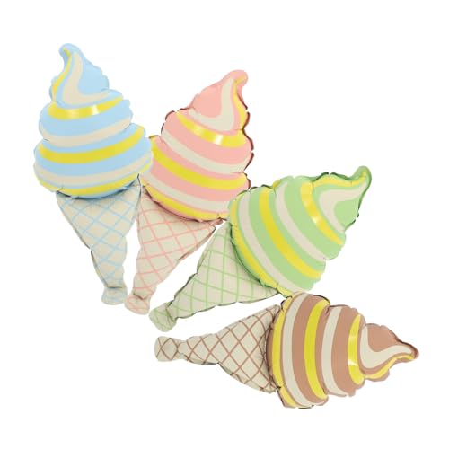 GLEAVI 4 Stück Eiscreme Ballon Handheld Folienballons und Dekoration für Geburtstagsfeiern Kinderpartys und Themen Events Wiederverwendbar und Langlebig GLEAVI 4 Stück Eiscreme Ballon Handheld Folienballons und Dekoration für Geburtstagsfeiern Kinderpartys und Themen Events Wiederverwendbar und Langlebig von GLEAVI