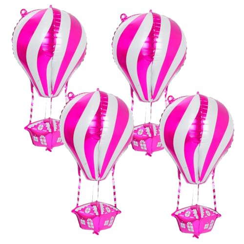 GLEAVI 4 Stück Heizballon Aluminiumballons Heißluftballonspielzeug Reise-party-ballons Heißluftballons Aus Folie Heißluftballon Folienballon Partyballon Rosy Aluminiumfolie GLEAVI 4 Stück Heizballon Aluminiumballons Heißluftballonspielzeug Reise-party-ballons Heißluftballons Aus Folie Heißluftballon Folienballon Partyballon Rosy Aluminiumfolie von GLEAVI