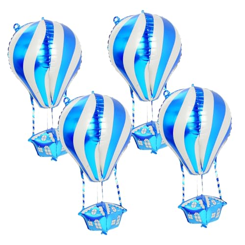 GLEAVI 4 Stück Heizballon Luftballons Heißluftballon Wanddekoration Heißluftballondekoration Aluminiumballons Partyzubehör Für Flugzeuge Heißluftballon Für Party Blue Aluminiumfolie GLEAVI 4 Stück Heizballon Luftballons Heißluftballon Wanddekoration Heißluftballondekoration Aluminiumballons Partyzubehör Für Flugzeuge Heißluftballon Für Party Blue Aluminiumfolie von GLEAVI