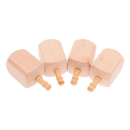 GLEAVI 4 Stück Holz Dreidel Unlackierte DIY Dreidel für Hanukkah Partys Kreative Holzspielzeuge für Bastelbedarf für Feiertagsdekoration und Familienaktivitäten GLEAVI 4 Stück Holz Dreidel Unlackierte DIY Dreidel für Hanukkah Partys Kreative Holzspielzeuge für Bastelbedarf für Feiertagsdekoration und Familienaktivitäten von GLEAVI