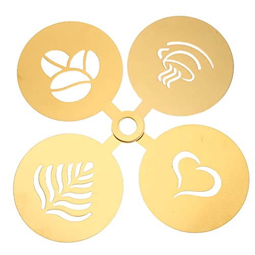 GLEAVI 4 Stück Kaffee Schablonen Teiliges für Latte Art Dekorative Vorlagen für Cappuccino und Kuchen Wiederverwendbar und Spülmaschinenfest GLEAVI 4 Stück Kaffee Schablonen Teiliges für Latte Art Dekorative Vorlagen für Cappuccino und Kuchen Wiederverwendbar und Spülmaschinenfest von GLEAVI