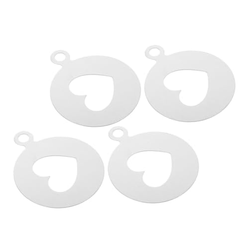 GLEAVI 4 Stück Schablonen Diy Dekorationswerkzeuge für Latte Art Wiederverwendbare Herzform Schablonen für Cappuccino und Kuchen GLEAVI 4 Stück Schablonen Diy Dekorationswerkzeuge für Latte Art Wiederverwendbare Herzform Schablonen für Cappuccino und Kuchen von GLEAVI