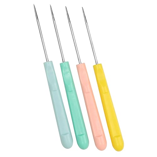 GLEAVI 4 Stück Teiliges Keks Ritzwerkzeug Dekorationswerkzeug für Kuchen und Plätzchen Rosa Gelb Grün für und Hobbyköche von GLEAVI