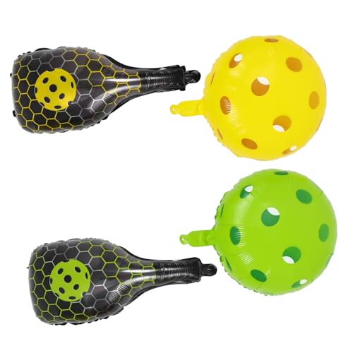 GLEAVI 4 Stück Teiliges Set Racket Balloons für Partys Cartoon Luftballons und Ballons für Geburtstagsfeiern und Sportveranstaltungen für Outdoor Dekorationen und Feiern GLEAVI 4 Stück Teiliges Set Racket Balloons für Partys Cartoon Luftballons und Ballons für Geburtstagsfeiern und Sportveranstaltungen für Outdoor Dekorationen und Feiern von GLEAVI