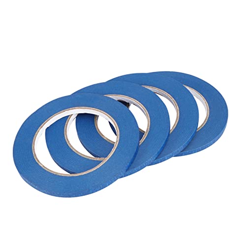 GLEAVI 4 Stück auto klebeband Abdeckband zum Lackieren Teppichband blaues Malerband Papier Klebeband insulation tape hitzebeständiges klebeband heat resistant tape Schattenpapier Blue von GLEAVI