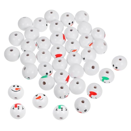 GLEAVI 40 Stück Schneemann -puppe Lächelte Holzperlen Dekorationen Handwerk Party Weihnachten Herstellung Gesicht Material Schneeperlen Bausatz Schmuckperlen Winterliche Holzperlen GLEAVI 40 Stück Schneemann -puppe Lächelte Holzperlen Dekorationen Handwerk Party Weihnachten Herstellung Gesicht Material Schneeperlen Bausatz Schmuckperlen Winterliche Holzperlen von GLEAVI