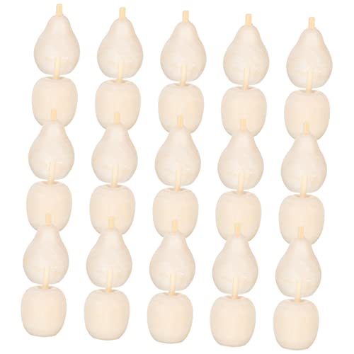 GLEAVI 40 Stück Unbehandelte Holzfrüchte DIY Bastelset Kreative Kunsthandwerksornamente für Malen und Gestalten Leichte und Sichere Holzfiguren für Zuhause GLEAVI 40 Stück Unbehandelte Holzfrüchte DIY Bastelset Kreative Kunsthandwerksornamente für Malen und Gestalten Leichte und Sichere Holzfiguren für Zuhause von GLEAVI