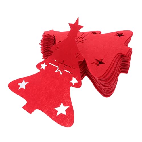 GLEAVI 48 Stück Teiliges Weihnachtsbesteckhalter Filz Weihnachtsbaum-Form Gabel Löffeltaschen Festliche Tischdekoration für Weihnachtsfeier und Festliches Bankett GLEAVI 48 Stück Teiliges Weihnachtsbesteckhalter Filz Weihnachtsbaum-Form Gabel Löffeltaschen Festliche Tischdekoration für Weihnachtsfeier und Festliches Bankett von GLEAVI