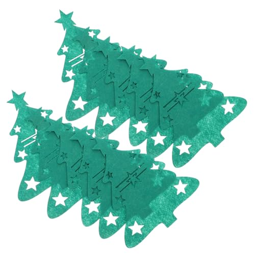 GLEAVI 48 Stück Teiliges Weihnachtsbesteckhalter Stabilem Filz Grüner Weihnachtsbaum-Design Bestecktaschen Schonender Besteckschutz Stilvolle Tischdekoration für Festliche Anlässe GLEAVI 48 Stück Teiliges Weihnachtsbesteckhalter Stabilem Filz Grüner Weihnachtsbaum-Design Bestecktaschen Schonender Besteckschutz Stilvolle Tischdekoration für Festliche Anlässe von GLEAVI
