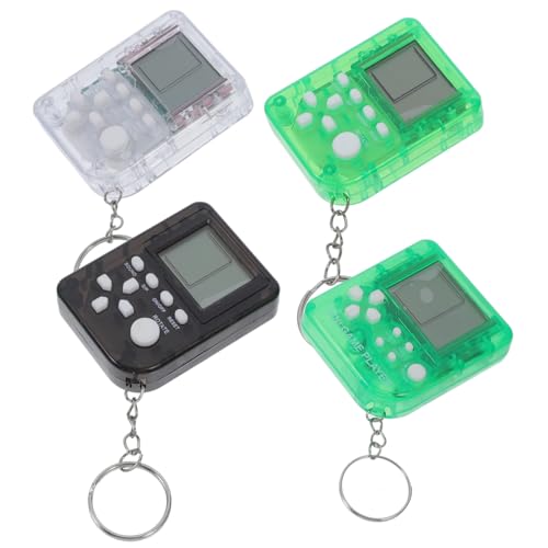 GLEAVI 4Stücke Mini Handheld Spielekonsole Teiliges Retro Taschenanhänger mit Zufälligen Farben Schlüsselbund oder Dekoration für Erwachsene GLEAVI 4Stücke Mini Handheld Spielekonsole Teiliges Retro Taschenanhänger mit Zufälligen Farben Schlüsselbund oder Dekoration für Erwachsene von GLEAVI