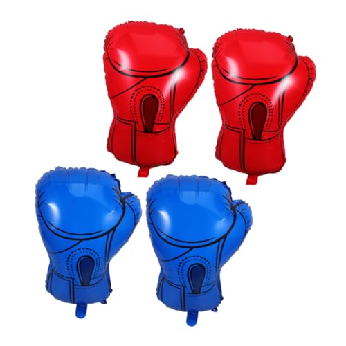 GLEAVI 4Stücke Teiliges Boxhandschuh Geburtstagsballon für Wrestling Partys Aufblasbare Elastische Luftballons für Kindergeburtstagsfeiern und Sport Events GLEAVI 4Stücke Teiliges Boxhandschuh Geburtstagsballon für Wrestling Partys Aufblasbare Elastische Luftballons für Kindergeburtstagsfeiern und Sport Events von GLEAVI