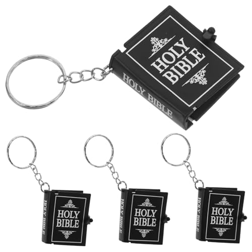 GLEAVI 4Stücke Teiliges Schlüsselanhänger Set Inspirierendes Religiöses Accessoire mit Englischen für zu Taufen Babypartys und Christliche Feiern von GLEAVI