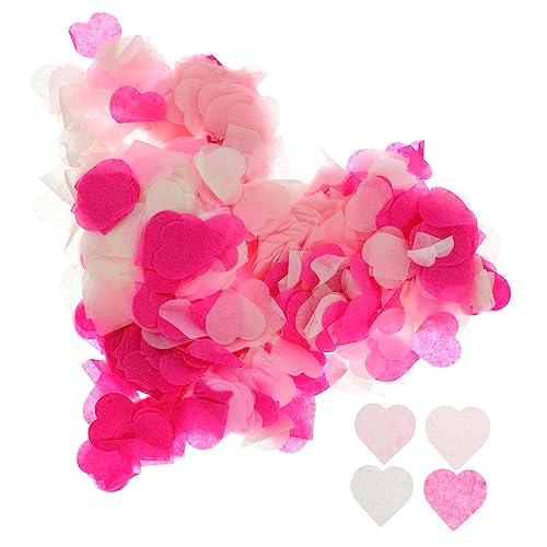 GLEAVI 4er Packung Herz Konfetti aus Papier Bunte Herzform Streudeko für Hochzeit Valentinstag und Party Gesamtgewicht Tiefrosa Rosa Cremeweiß Leichtes Deko Papier für Tisch und GLEAVI 4er Packung Herz Konfetti aus Papier Bunte Herzform Streudeko für Hochzeit Valentinstag und Party Gesamtgewicht Tiefrosa Rosa Cremeweiß Leichtes Deko Papier für Tisch und von GLEAVI