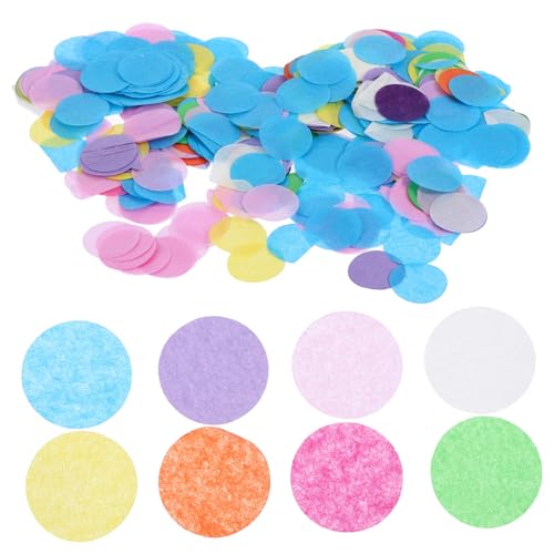 GLEAVI 5 Packungen Konfetti -Ballonfüllung Konfetti-Kreise Taschentuch Tischkonfetti Tischdekorationen für Partys Hochzeitskonfetti für Tische Partytischdekoration buntes konfetti Papier von GLEAVI