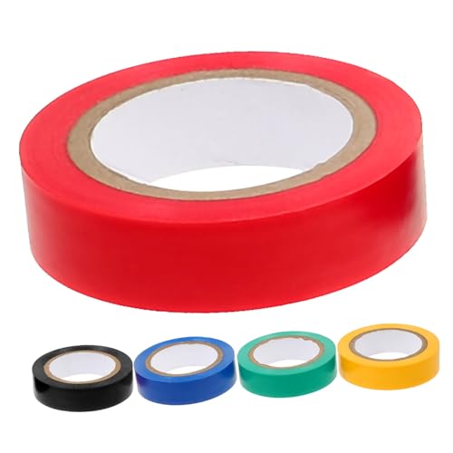 GLEAVI 5 Rollen Isolierband weiß Aus -Klebeband Gaffers Tape Zweck farbig ziehen um starkes klebeband buntes klebeband waterproof tape Hochtemperaturband elektrisches Band Schutzband PVC GLEAVI 5 Rollen Isolierband weiß Aus -Klebeband Gaffers Tape Zweck farbig ziehen um starkes klebeband buntes klebeband waterproof tape Hochtemperaturband elektrisches Band Schutzband PVC von GLEAVI