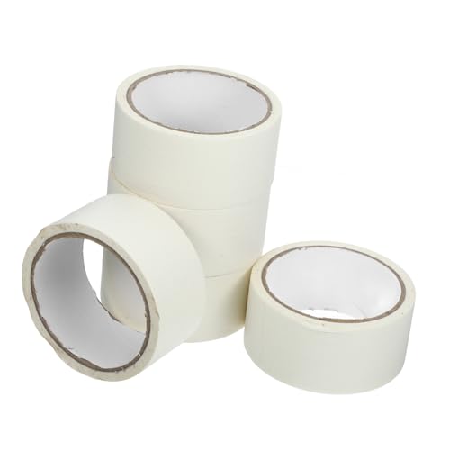 GLEAVI 5 Rollen Nahtband Etikett multi breites Band Maskierung sich bewegendes Band Klebeband bastelmaterial Klebebänder für Malerarbeiten Malerzubehör Abdeckband aus Papier Farbband Weiß GLEAVI 5 Rollen Nahtband Etikett multi breites Band Maskierung sich bewegendes Band Klebeband bastelmaterial Klebebänder für Malerarbeiten Malerzubehör Abdeckband aus Papier Farbband Weiß von GLEAVI