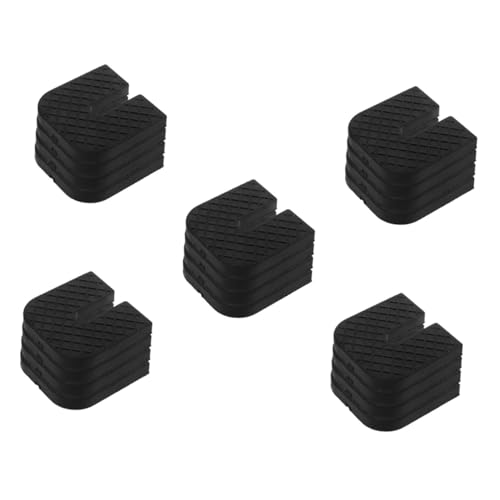 GLEAVI 5 Sätze Geräuschdichtes Pad Absorber Matte Für Möbel Möbelauflagen Ziehen Um Drinnen Vibrationskissen Möbelmatten Möbelbein Füße Abdeckung Gummi Black 4 Stück * 5 von GLEAVI