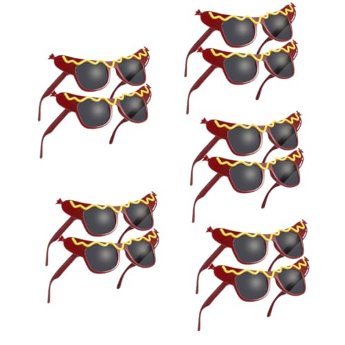 GLEAVI 5 Sätze Hot-dog-spielzeuggläser Farbe Hot-dog-gläser Kind Wollen Rahmen Partybrille Neuheitsbrille Für Erwachsene Gläser Für Die Party Spaßbrille Für Party Abs 2 Stück * 5 GLEAVI 5 Sätze Hot-dog-spielzeuggläser Farbe Hot-dog-gläser Kind Wollen Rahmen Partybrille Neuheitsbrille Für Erwachsene Gläser Für Die Party Spaßbrille Für Party Abs 2 Stück * 5 von GLEAVI