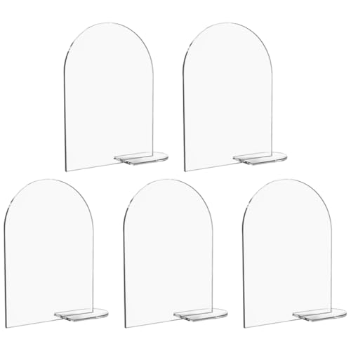 GLEAVI 5 Sätze Tischschilder Set mit Ständern Teiliges Set für Hochzeiten und Veranstaltungen Wiederverwendbare Moderne Blanko Platzkarten aus Stabilem für Tischdekoration und von GLEAVI