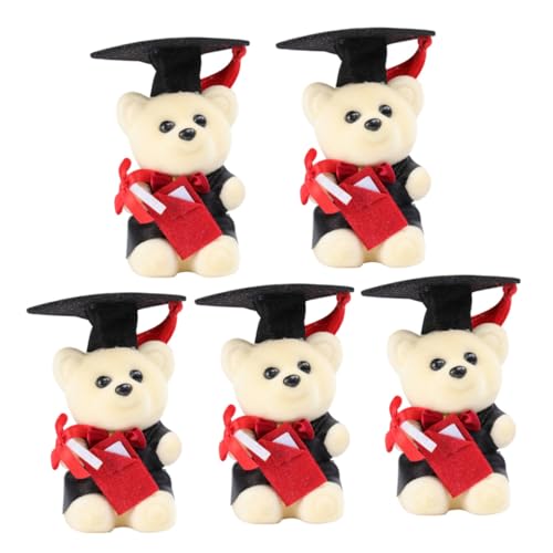 GLEAVI 5 Stück Dr. Bärenpuppe Abschluss Handwerk Puppenornament Puppenfigur Bärengraduierung in Der Kappe Graduierungsbär in Mütze Absolventen Vlies GLEAVI 5 Stück Dr. Bärenpuppe Abschluss Handwerk Puppenornament Puppenfigur Bärengraduierung in Der Kappe Graduierungsbär in Mütze Absolventen Vlies von GLEAVI