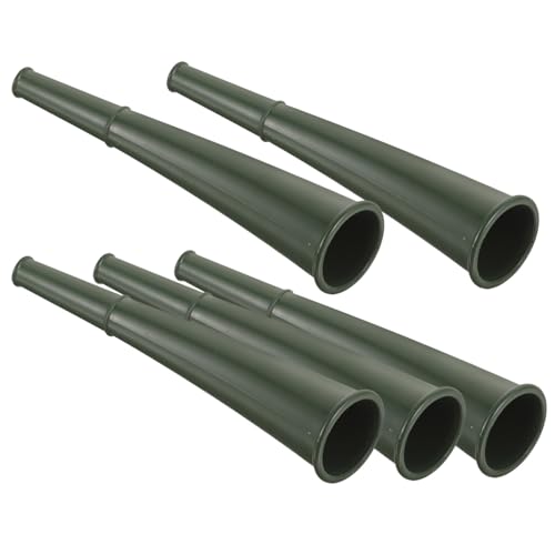GLEAVI 5 Stück Teiliges Langlebiger Kunststoff Signalhörner Robustes Stadionhorn für Outdoor Training Partys und Sportveranstaltungen Tragbare Grüne Hupe zum Anfeuern Akustischen von GLEAVI