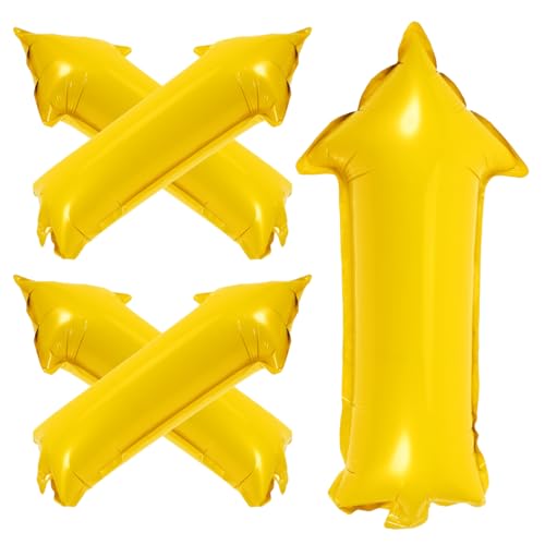 GLEAVI 5 Stück Teiliges Set Folienballons Gelbe Pfeilballons für Geburtstagsfeiern Hochzeiten und Kinderfeste Langlebig und Deko für Unvergessliche GLEAVI 5 Stück Teiliges Set Folienballons Gelbe Pfeilballons für Geburtstagsfeiern Hochzeiten und Kinderfeste Langlebig und Deko für Unvergessliche von GLEAVI
