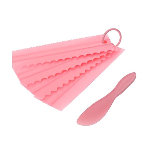 GLEAVI 5 Stück Teiliges Spatel für Backen Kuchenschaber Creme Glätter und Spachtel für DIY Kuchen Lebensmittelechtes Material Rosa Leicht zu Reinigen für Verwendung GLEAVI 5 Stück Teiliges Spatel für Backen Kuchenschaber Creme Glätter und Spachtel für DIY Kuchen Lebensmittelechtes Material Rosa Leicht zu Reinigen für Verwendung von GLEAVI