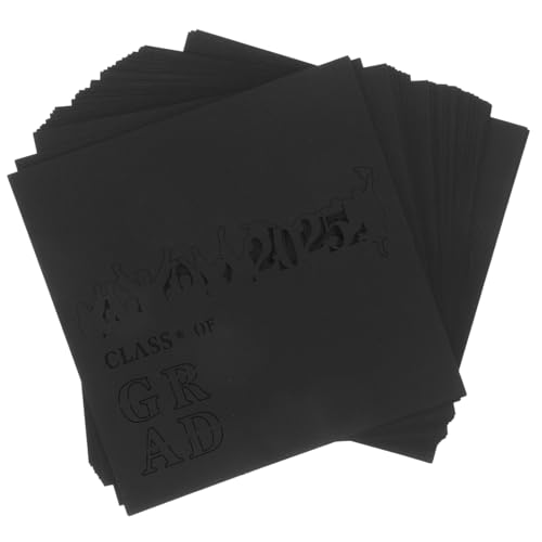 GLEAVI 50 Stück 2025 Sitzkarte Für Feierlichkeiten Party Dekoration Der Abschlusssaison Herzlichen Glückwunsch, Absolvent, Tafelaufsatz Sitzplätze Für Abschlusskarten Black Papier GLEAVI 50 Stück 2025 Sitzkarte Für Feierlichkeiten Party Dekoration Der Abschlusssaison Herzlichen Glückwunsch, Absolvent, Tafelaufsatz Sitzplätze Für Abschlusskarten Black Papier von GLEAVI