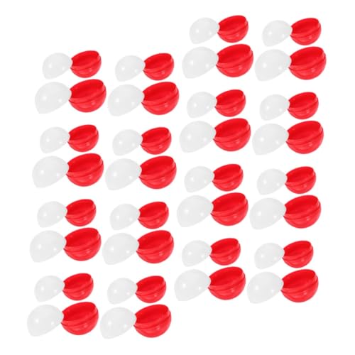 GLEAVI 50 Stück Runde Kapseln Leer Kunststoff Kugeln Nachfüllbar Für Gumball Automaten Partygeschenke DIY Bastelbedarf Passend Robust von GLEAVI