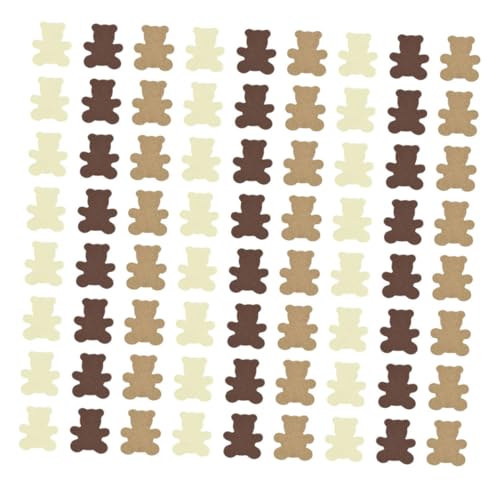 GLEAVI 500 Stück Bärenkonfetti Geburtstag Konfetti Bären-Babyparty-Party-Mittelstück Dekorationen Konfetti für Feste Festliche Tischdeko -Dusche- Mädchen Herz Konfettipapier von GLEAVI