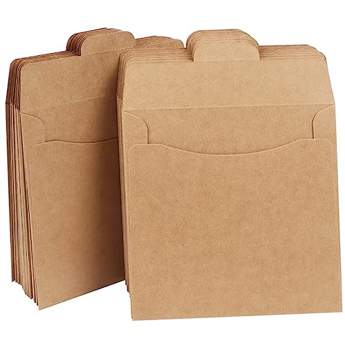 GLEAVI 50Stücke Braune Kraftpapier CD Taschen Atmungsaktive Papiertüten für Aufbewahrung von Samen Daten und Kleinen Gegenständen Wiederverwendbar und Vielseitig Einsetzbar GLEAVI 50Stücke Braune Kraftpapier CD Taschen Atmungsaktive Papiertüten für Aufbewahrung von Samen Daten und Kleinen Gegenständen Wiederverwendbar und Vielseitig Einsetzbar von GLEAVI