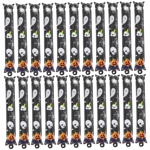 GLEAVI 50Stücke Halloween Ballonstäbe Aus Aluminiumfolie Dekorative Luftballons Für Halloween Feiern Aufblasbare Spielzeuge Für Kreative Dekoideen von GLEAVI