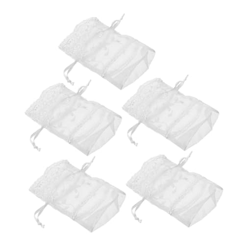 GLEAVI 5stücke Schmuckbeutel Mit Kordelzug Organzabeutel Mit Blumenmuster Netztaschen Für Partygeschenke Süßigkeitenbeutel Babypartybeutel Kosmetiktaschen Kleine Netzbeutel Für Ohrringe r GLEAVI 5stücke Schmuckbeutel Mit Kordelzug Organzabeutel Mit Blumenmuster Netztaschen Für Partygeschenke Süßigkeitenbeutel Babypartybeutel Kosmetiktaschen Kleine Netzbeutel Für Ohrringe r von GLEAVI